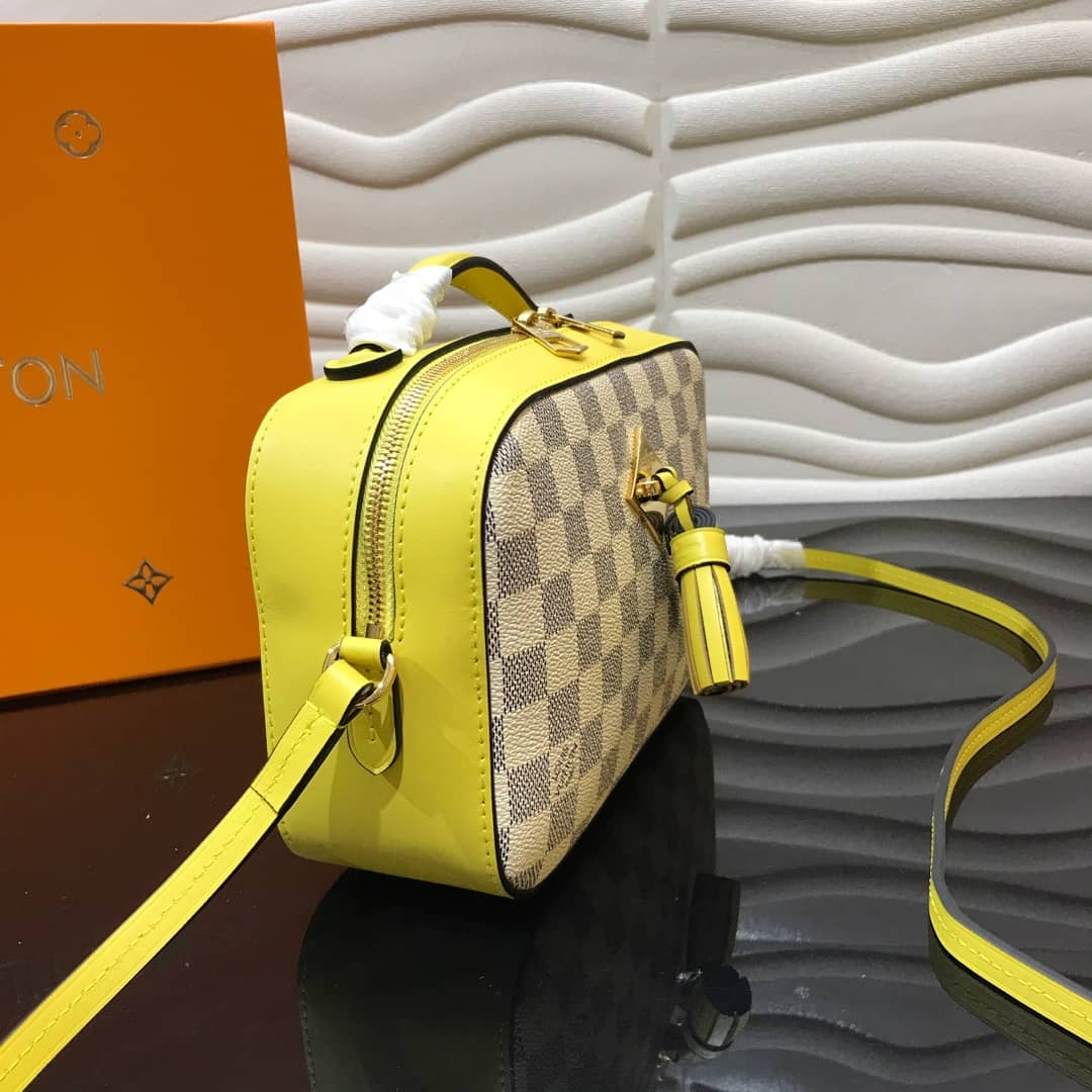 Best Replica Louis Vuitton Damier Saintonge Replica Camera Bag Yellow N40154 - Colareps