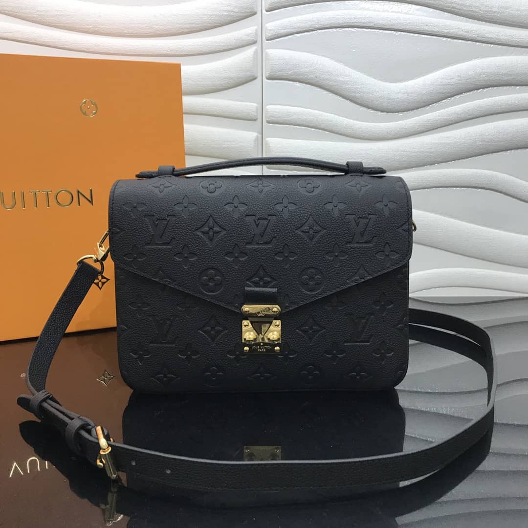Best Replica Louis Vuitton Replica Pochette Metis Empreinte Black M41487 - Colareps