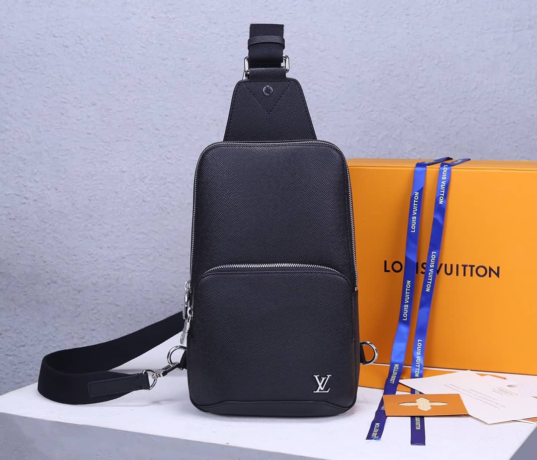 Best Replica Louis Vuitton Avenue Taiga Leather Replica Sling Bag M30443 - Colareps