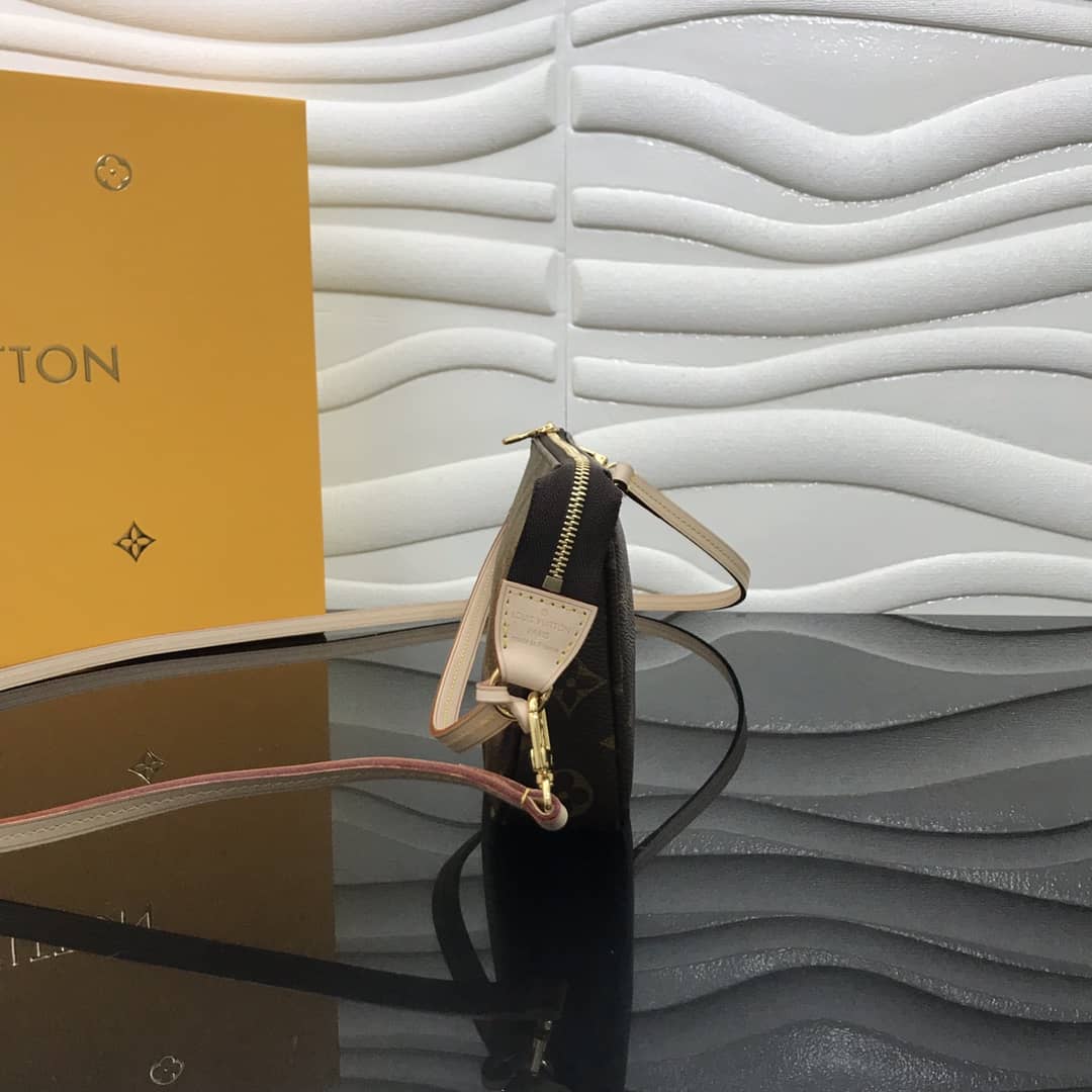 Best Replica Louis Vuitton Replica Pochette Accessoires Canvas Brown M40712 - Colareps