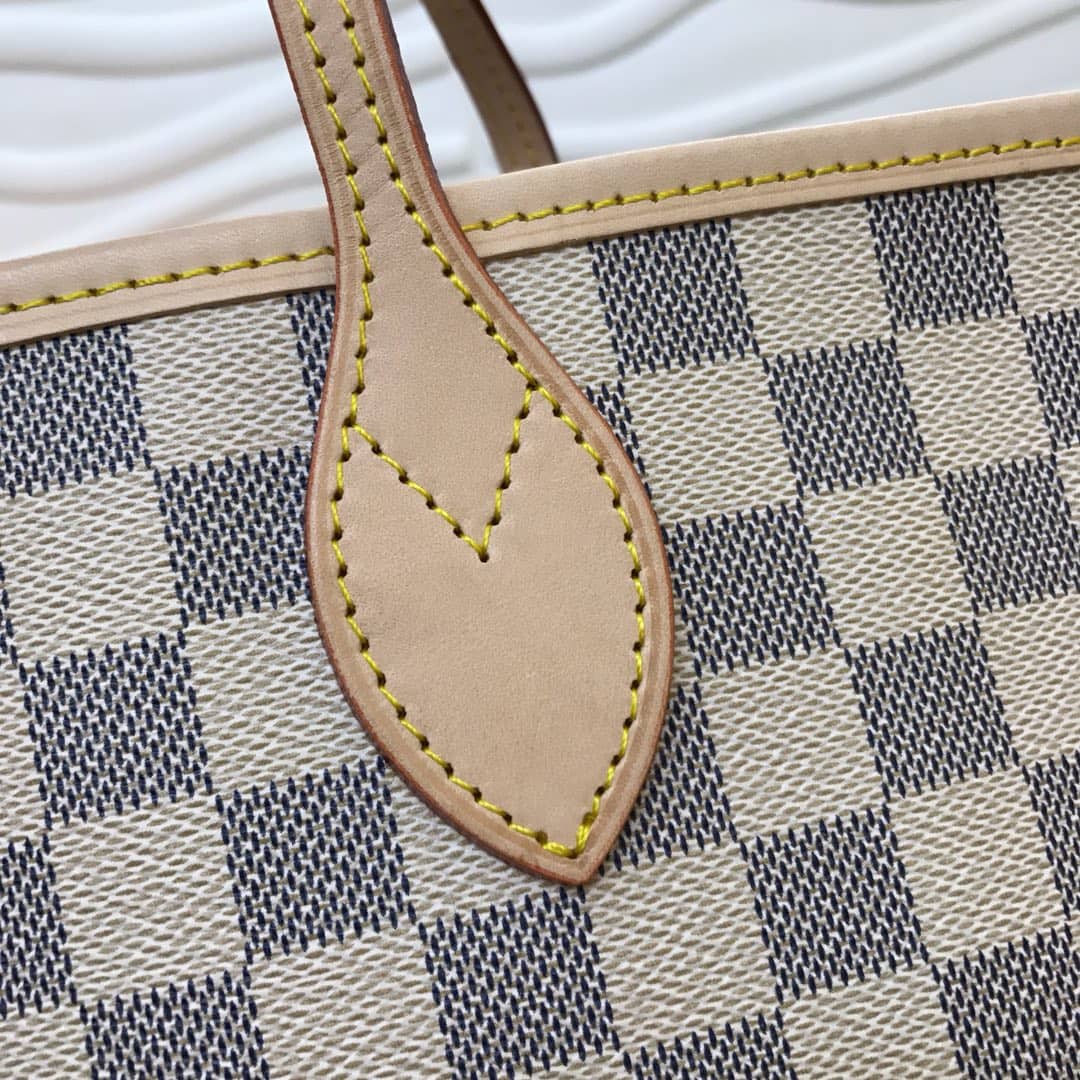 Best Replica Louis Vuitton Neverfull GM Damier Azur Tote Replica Beige N40990 - Colareps
