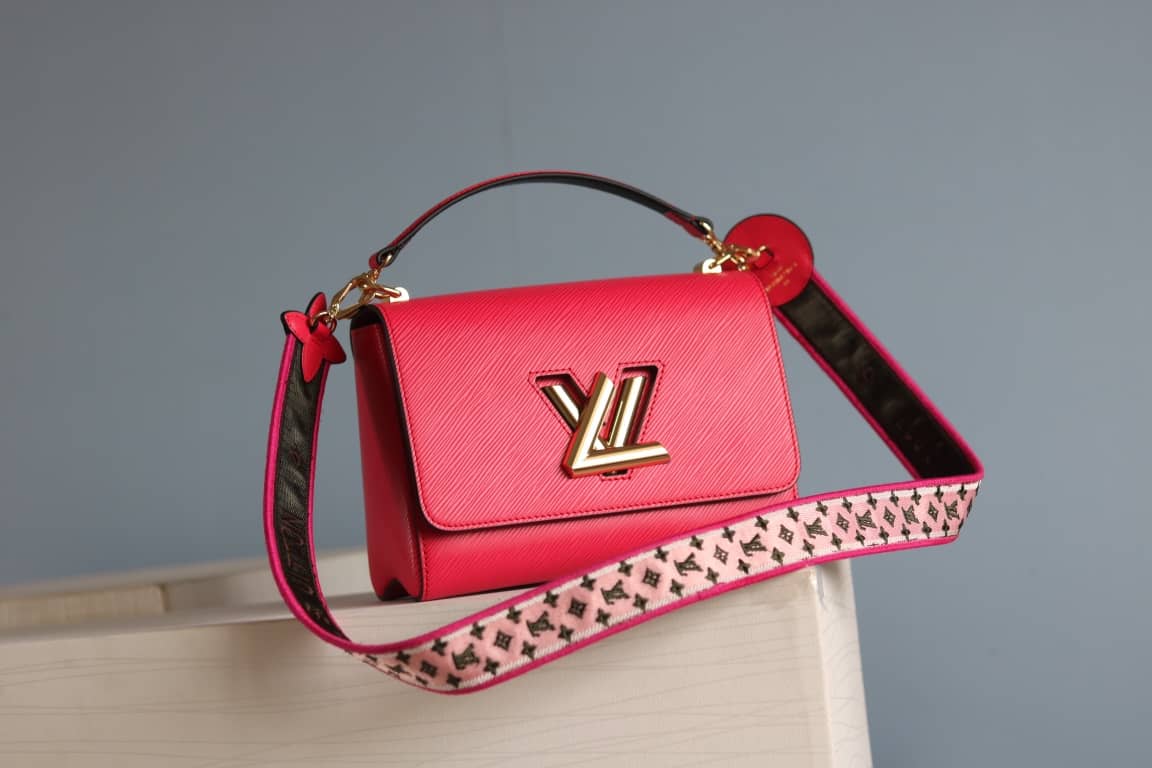 Best Replica Louis Vuitton Textured Epi Leather Twist Series Bag Red - Colareps