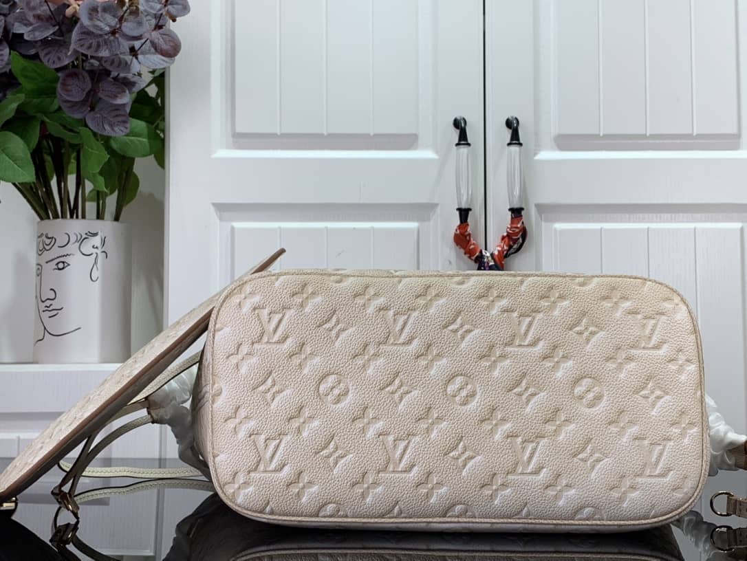 Best Replica Louis Vuitton Neverfull MM Carryall Pale Beige M46231 Replica Tote - Colareps