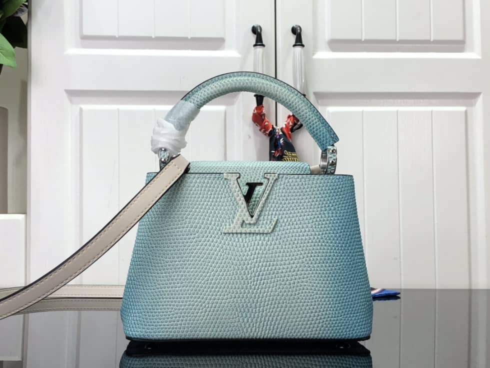 Best Replica Louis Vuitton Capucines Mini Collection Blue N98093 Replica Shoulder Bag - Colareps