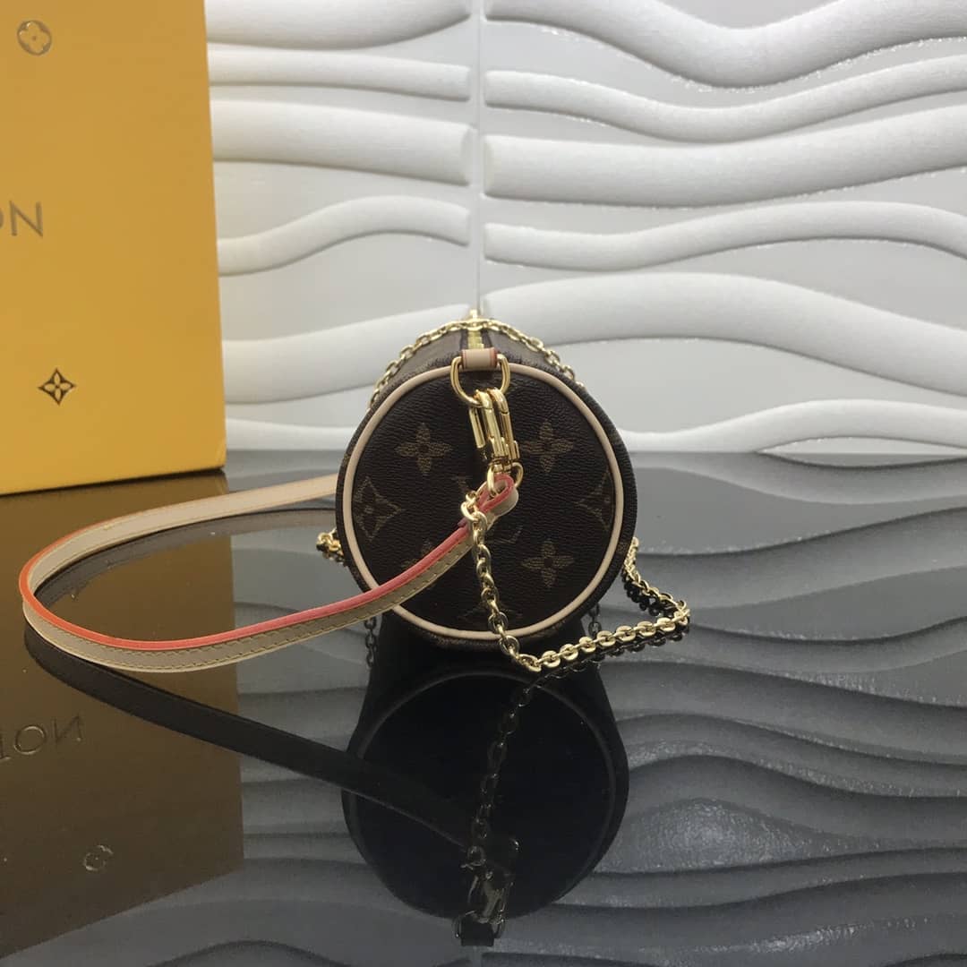 Best Replica Louis Vuitton Monogram Canvas Mini Round Replica Pochette Brown M40713 - Colareps