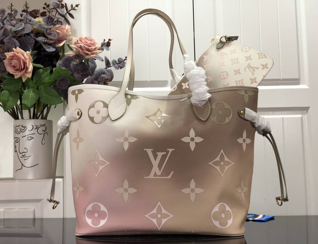 Best Replica Louis Vuitton Neverfull Dupe MM M59859 Replica Tote - Colareps
