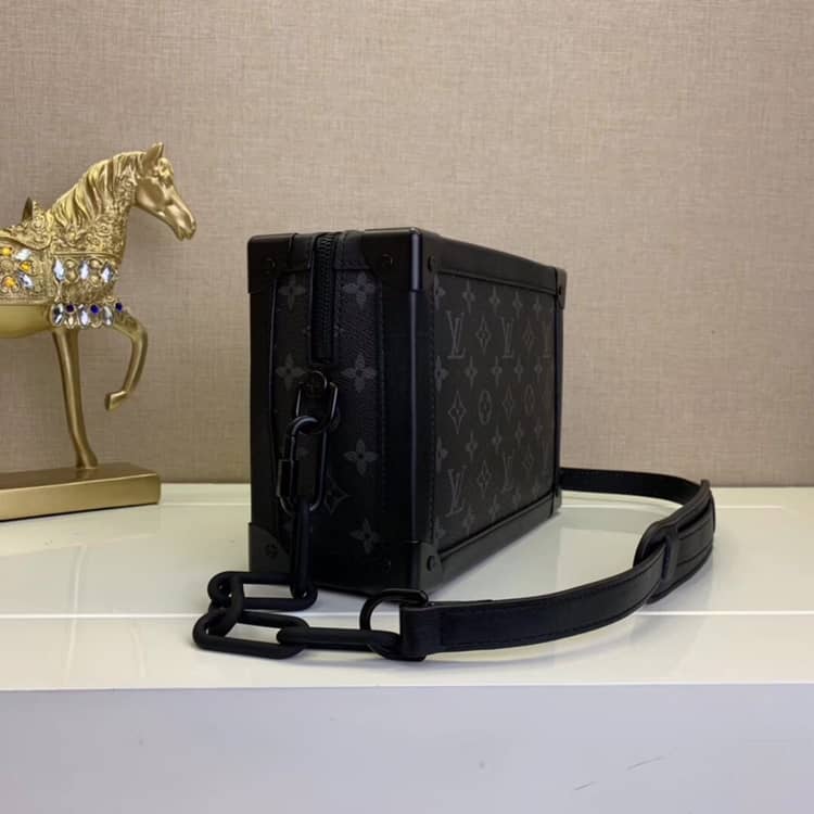 Best Replica Louis Vuitton x Virgil Abloh Monogram Soft Trunk Replica Black M44478 - Colareps