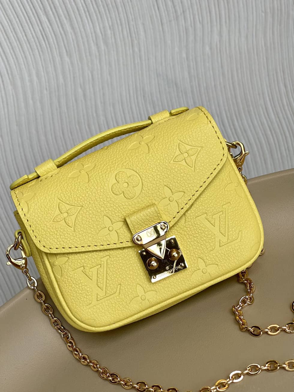 Best Replica Louis Vuitton Micro Mtis Monogram Empreinte Yellow M81407 Replica Crossbody Bag - Colareps