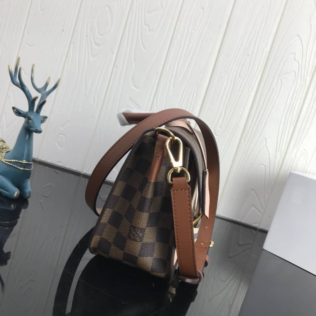 Best Replica Louis Vuitton Damier Canvas Trendy Replica Crossbody Bag Pink N40146 - Colareps