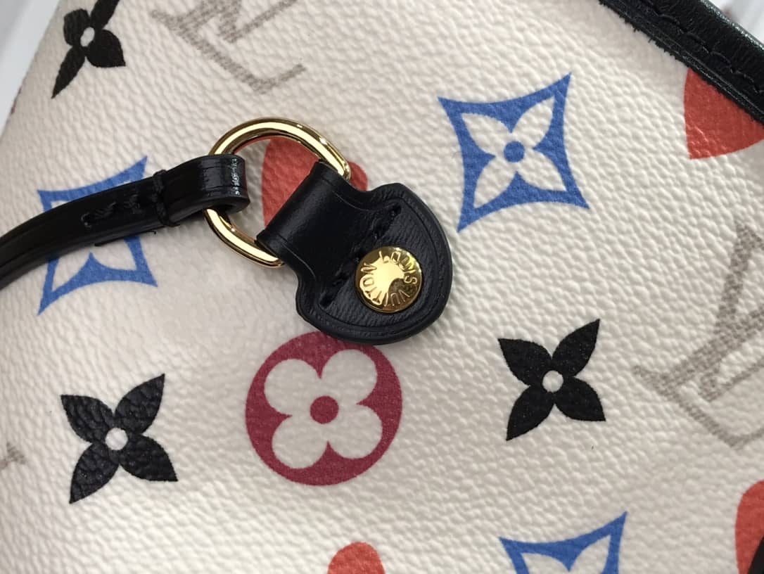 Best Replica Louis Vuitton Game On Neverfull MM Tote Replica White M57462 - Colareps