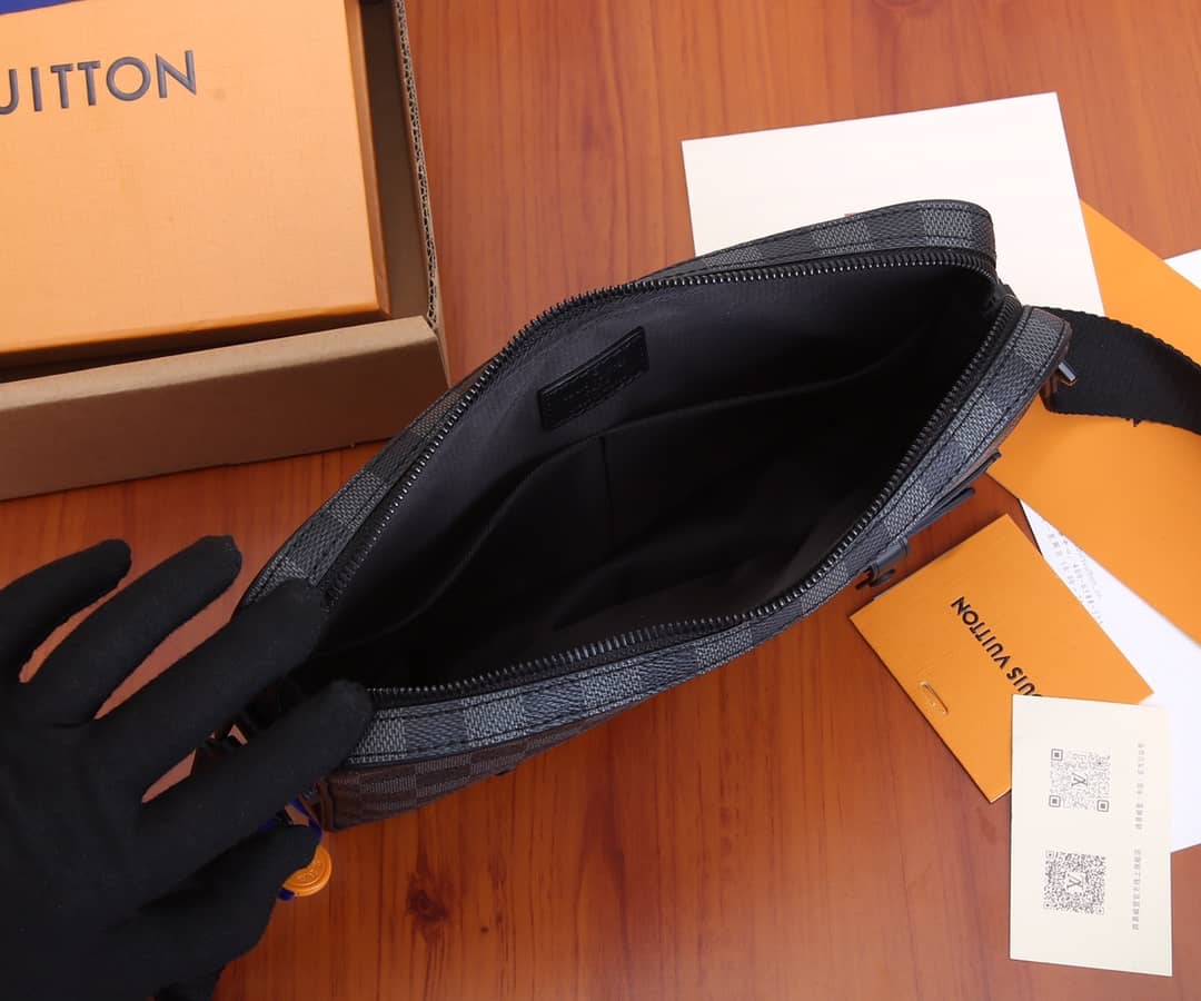 L0vis Vvtt0n Alpha Damier Graphite Canvas Messenger Bag Replica N40364