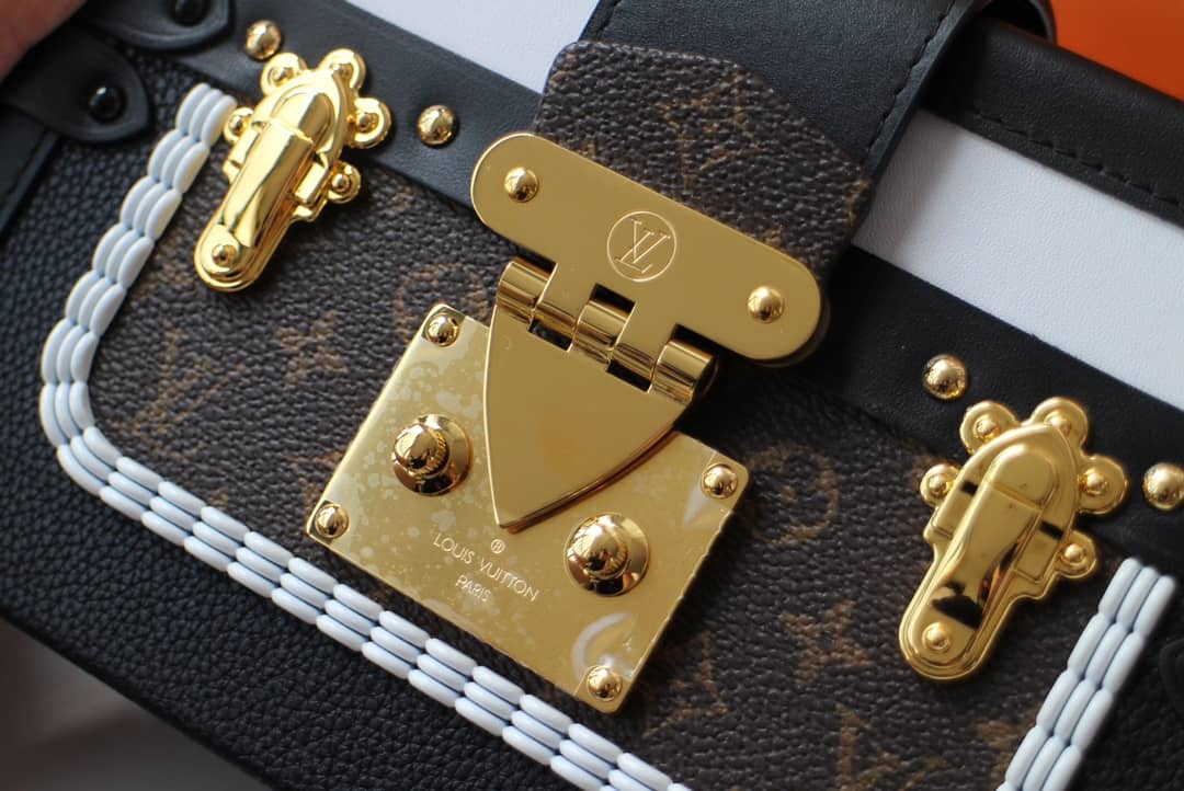 Best Replica Louis Vuitton Monogram Canvas Petite Malle Replica Handbag M55436 - Colareps