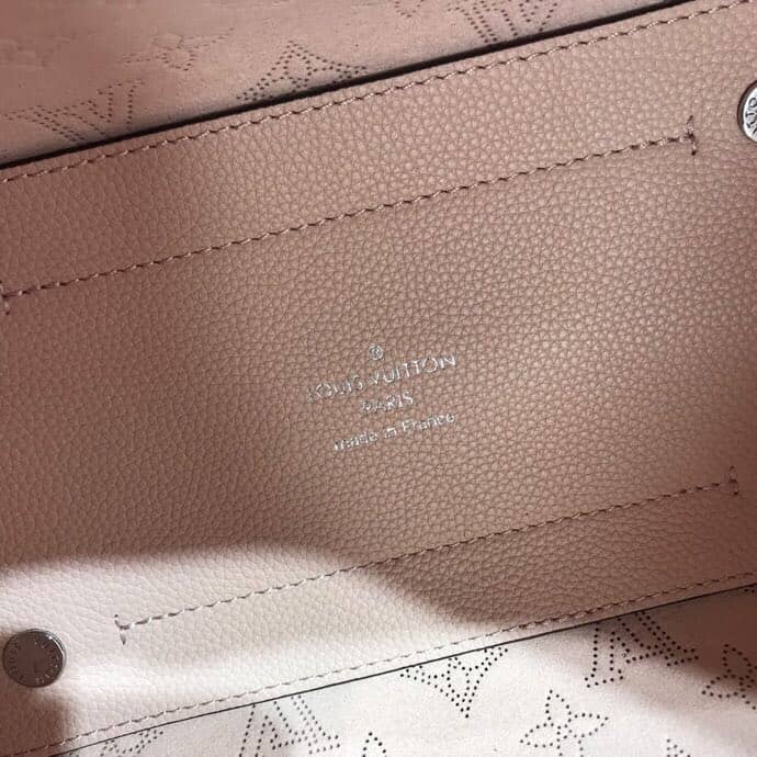 Best Replica Louis Vuitton Mahina Hina PM Leather Tote Replica Pink M54353 - Colareps