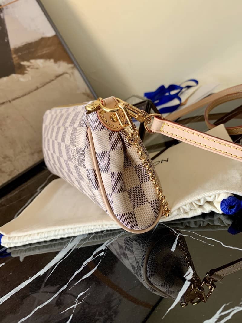 Best Replica Louis Vuitton Eva 2way Damier Azur Replica Crossbody Bag N55214 - Colareps