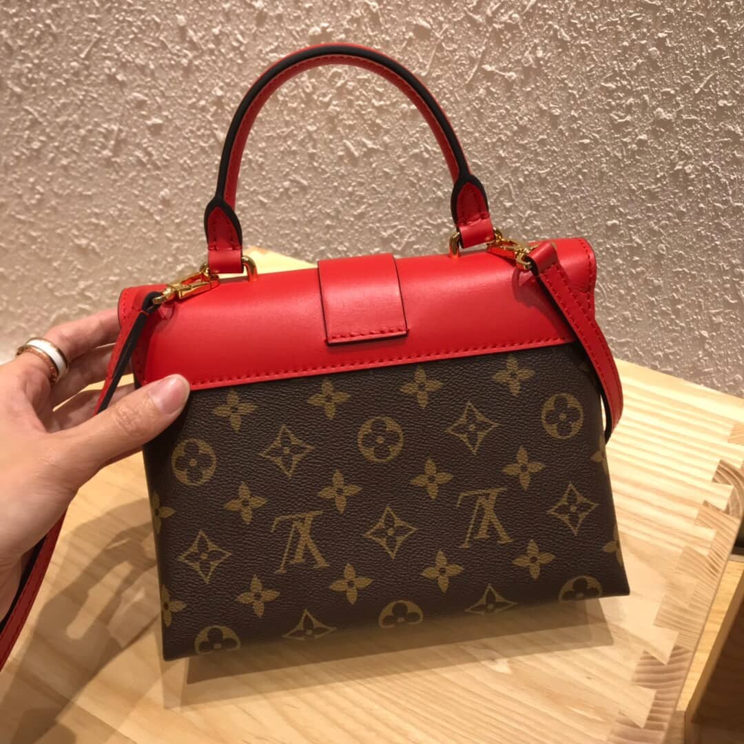 Best Replica Louis Vuitton Monogram Canvas Locky BB Bag Replica Red M44321 - Colareps