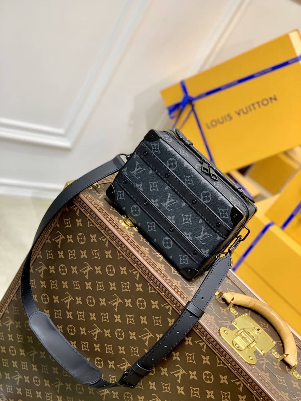 Best Replica Louis Vuitton Handle Trunk Monogram Macassar M45935 Replica Shoulder Bag - Colareps