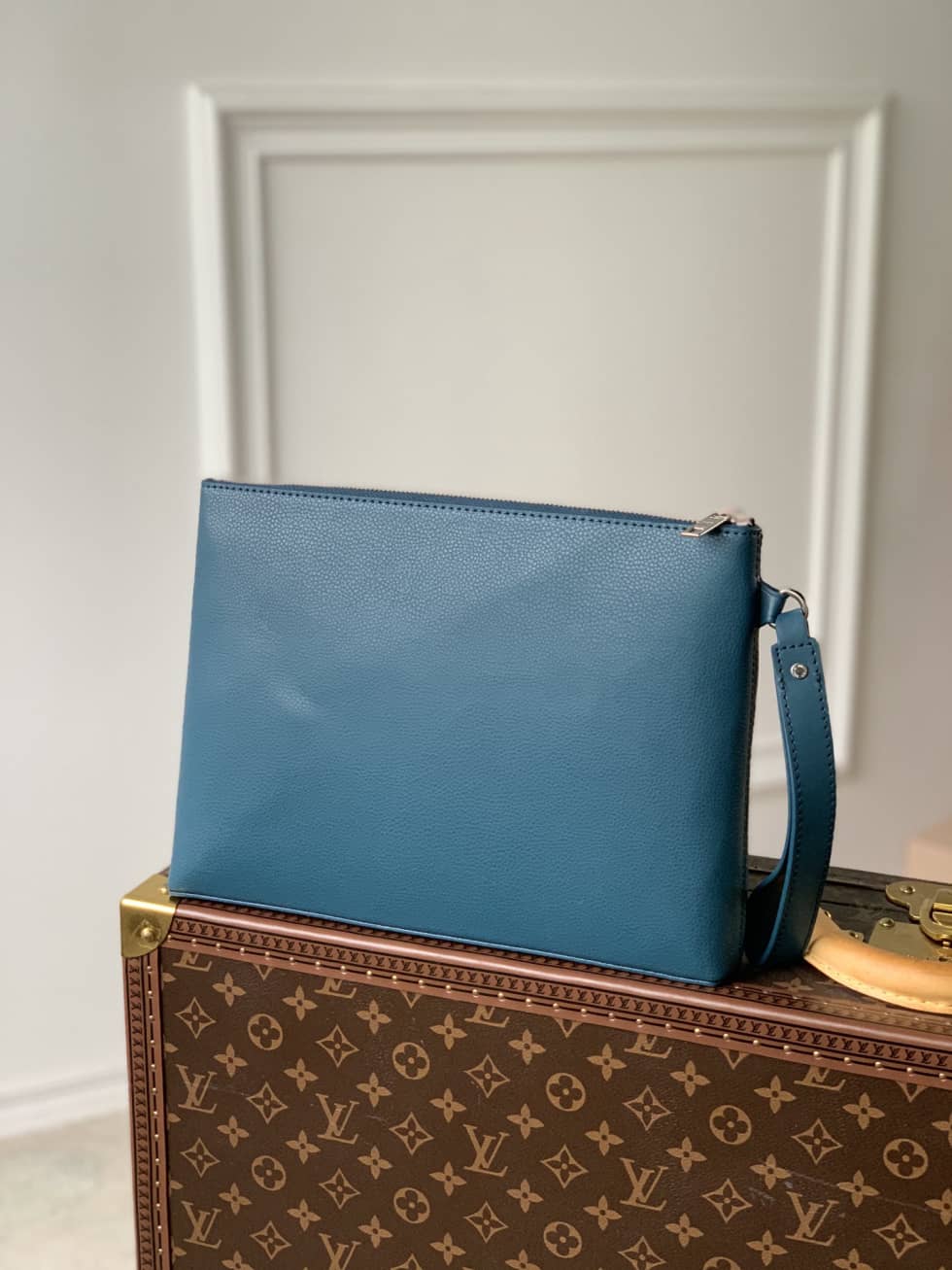 Best Replica Louis Vuitton Aerogram Pochette Blue M69837 Replica - Colareps
