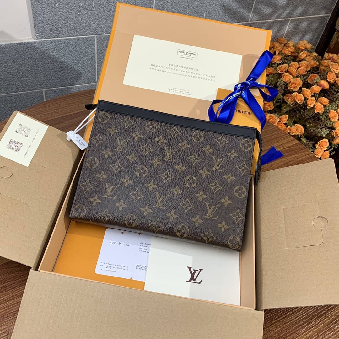 Best Replica Louis Vuitton Eclipse Replica Pochette Voyage Monogram Brown M61692 - Colareps