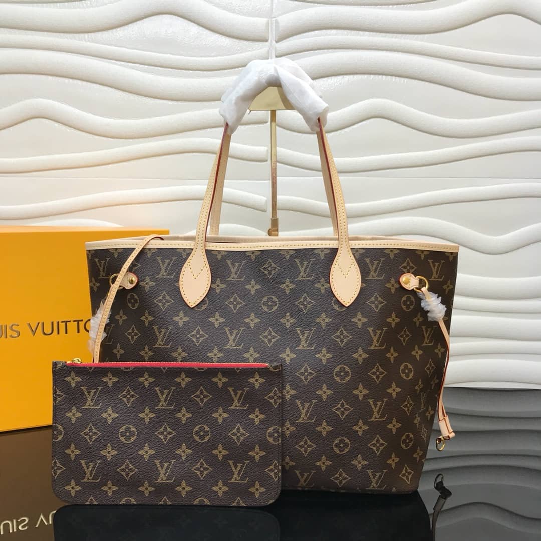 Best Replica Louis Vuitton Monogram Neverfull MM Bag Replica Red M40995 - Colareps