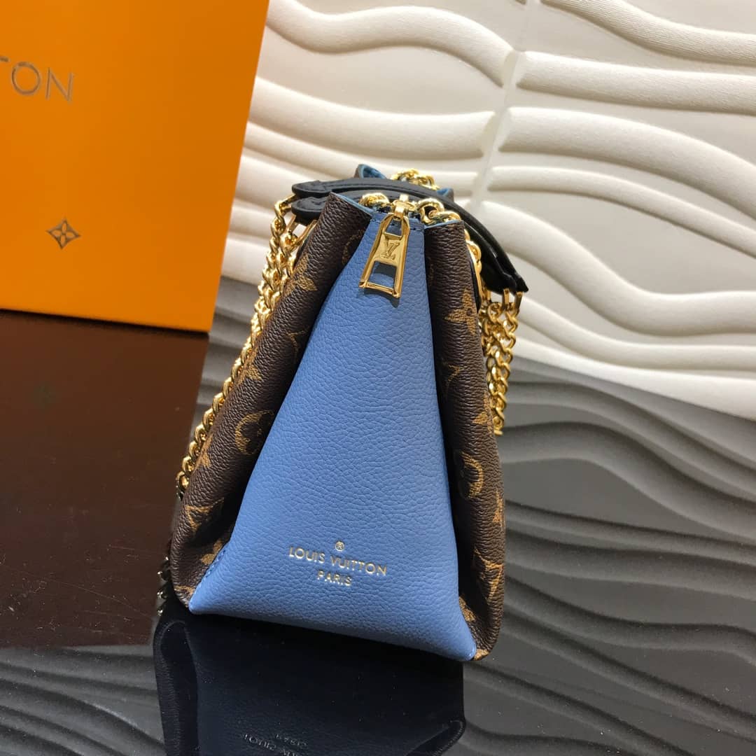 Best Replica Louis Vuitton BB Surene Chain Shoulder Bag Replica Blue M43777 - Colareps
