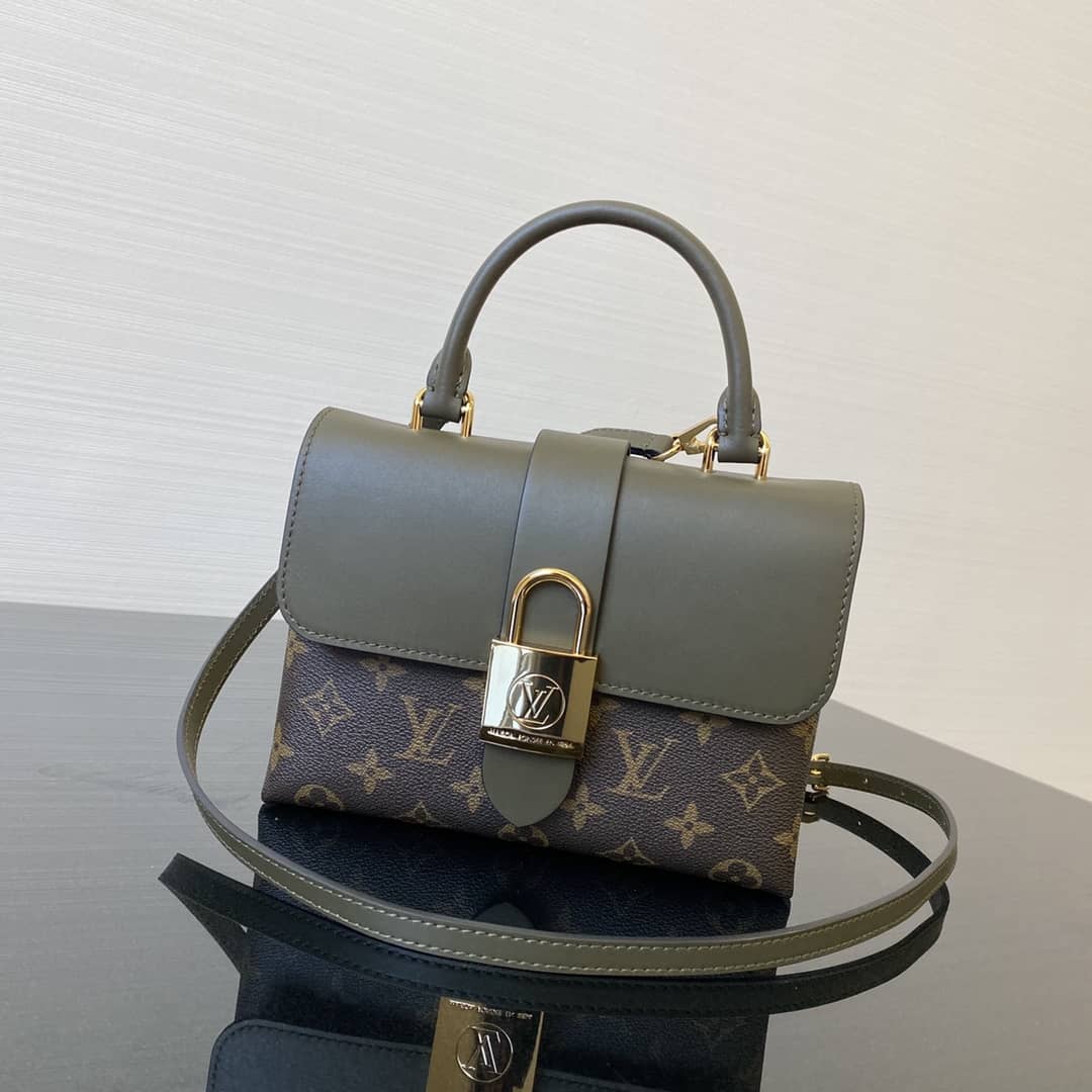 Best Replica Louis Vuitton Monogram Canvas Locky BB Bag Replica Green M44321 - Colareps