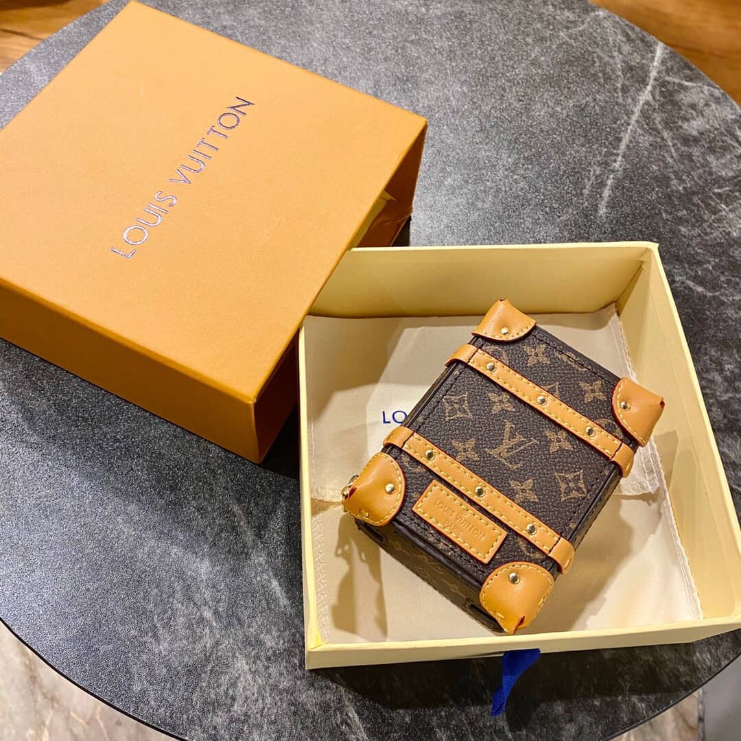 Best Replica Louis Vuitton Porto Cre Trank Case Monogram Eclipse Replica Backpack Brown M80221 - Colareps