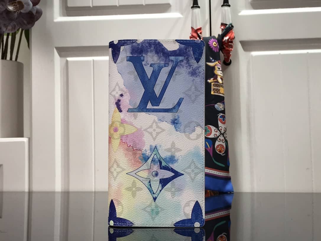 Best Replica Louis Vuitton Monogram Card Holder Replica On Strap Blue M80457 - Colareps