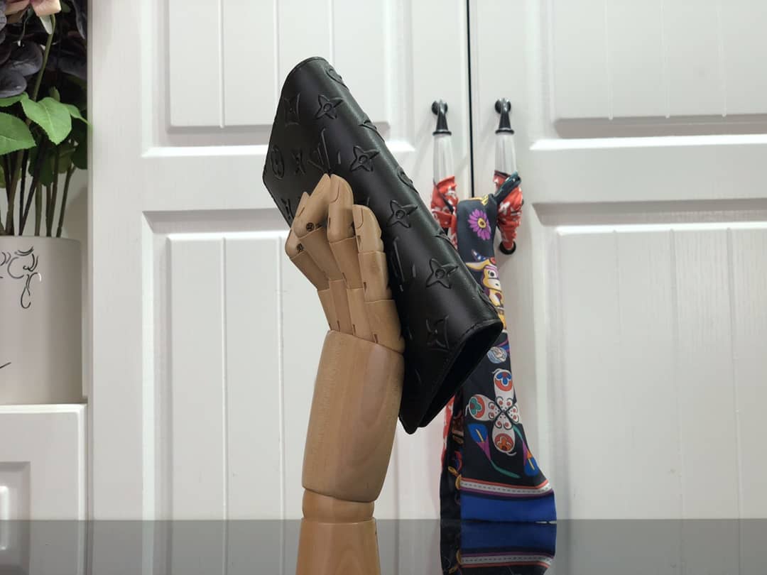 Best Replica Louis Vuitton Monogram Brazza Wallet Replica Black M80503 - Colareps