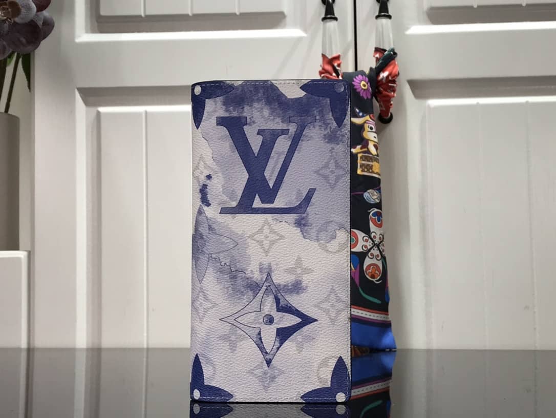 Best Replica Louis Vuitton Monogram Card Holder Replica On Strap Blue M80457 - Colareps