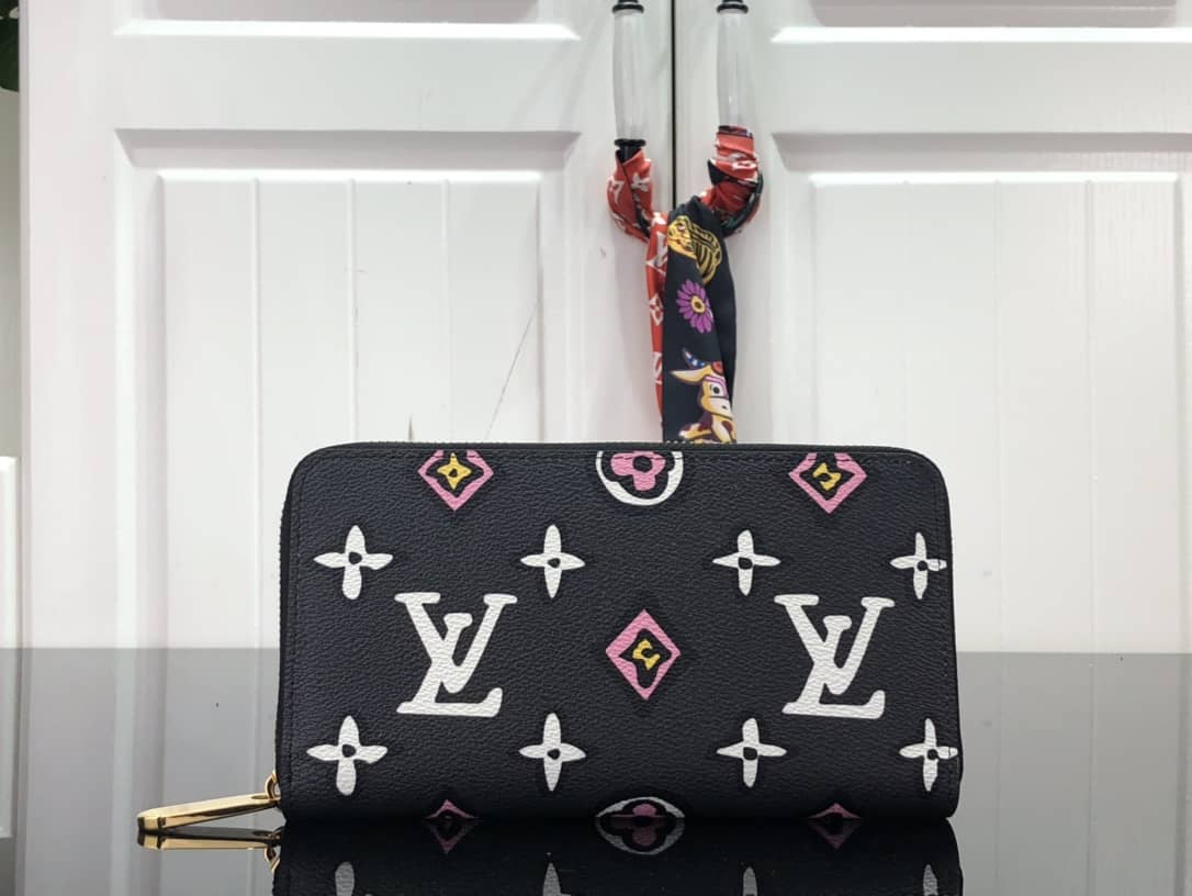 Best Replica Louis Vuitton Around Monogram Zippy Wallet Replica Black M80683 - Colareps