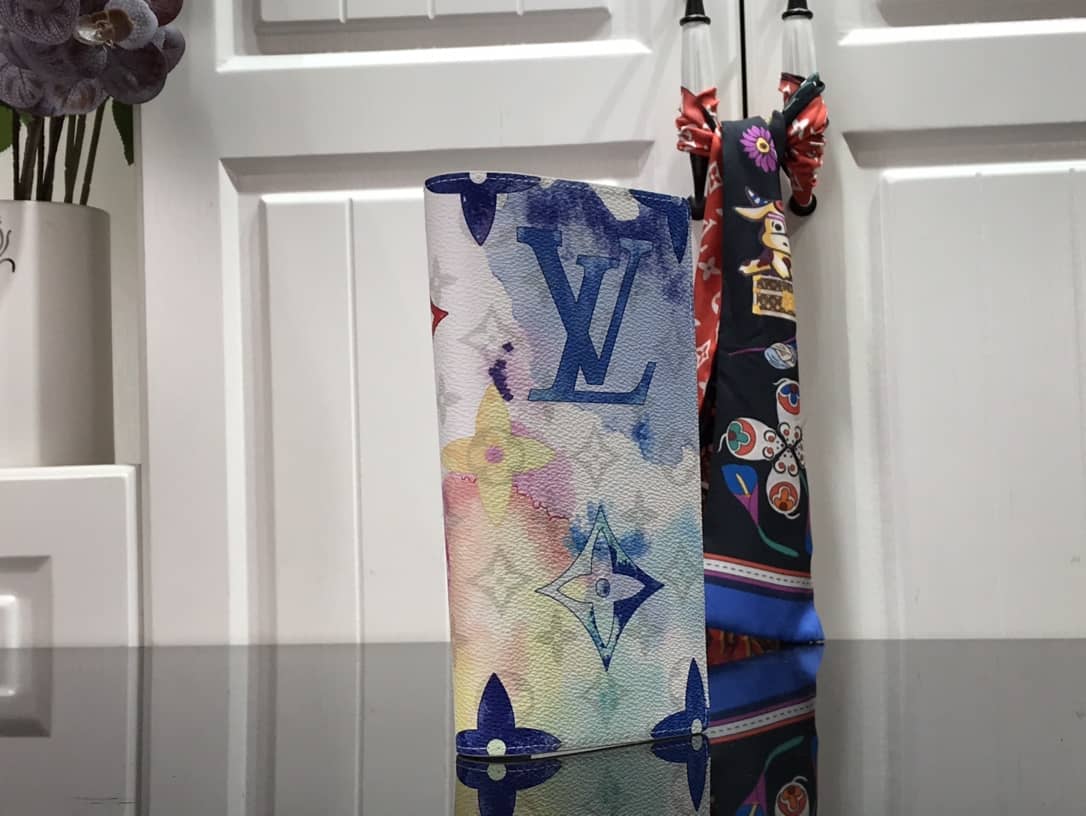 Best Replica Louis Vuitton Monogram Card Holder Replica On Strap Blue M80457 - Colareps