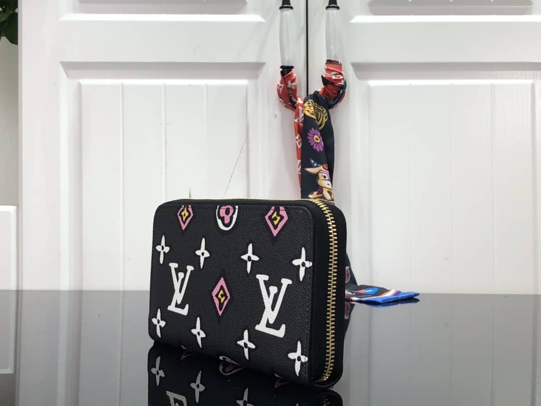 Best Replica Louis Vuitton Around Monogram Zippy Wallet Replica Black M80683 - Colareps