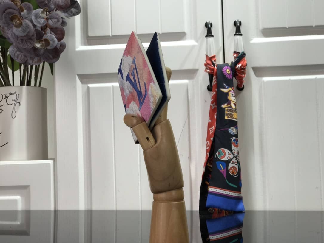 Best Replica Louis Vuitton Multiple Wallet Monogram Canvas Replica Pink M80458 - Colareps