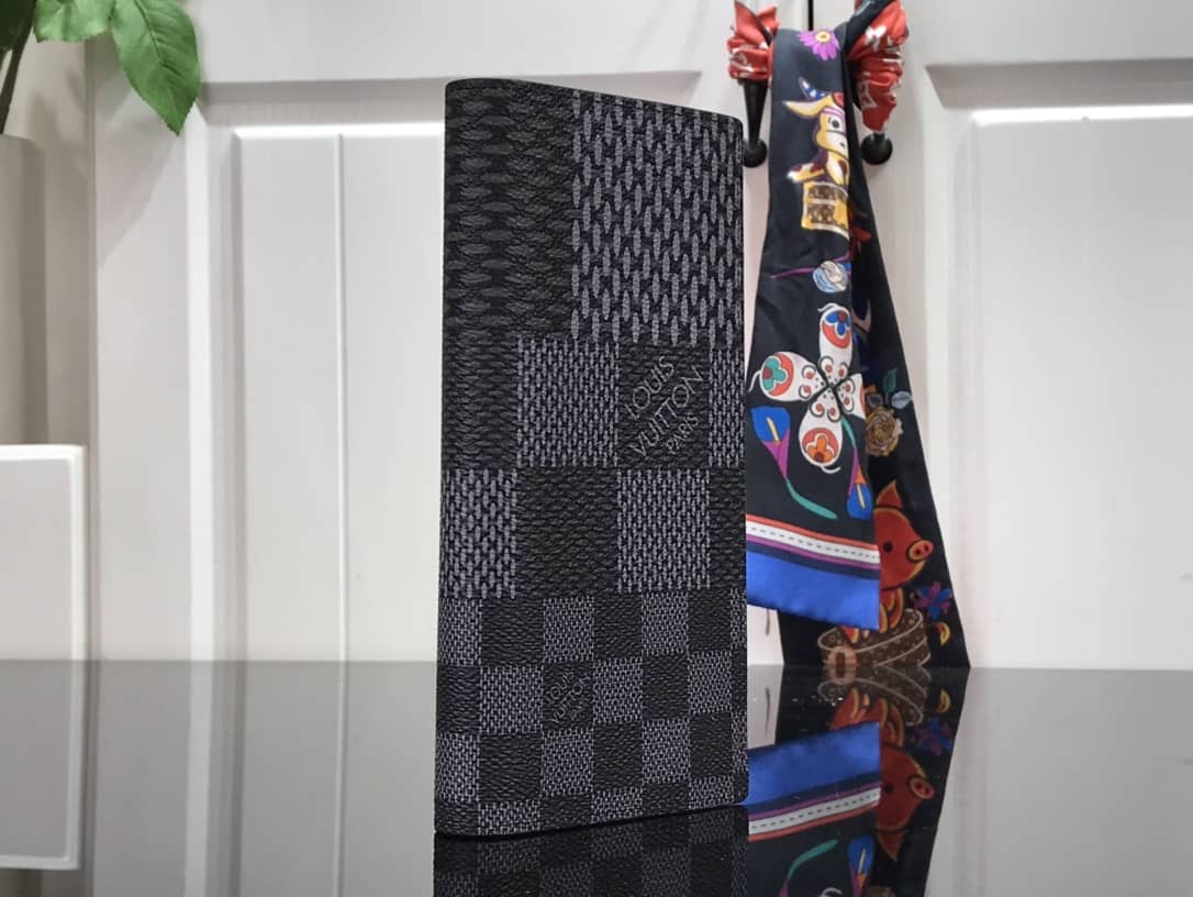 Best Replica Louis Vuitton Multiple Wallet Damier Infini Leather Replica Black N60440 - Colareps