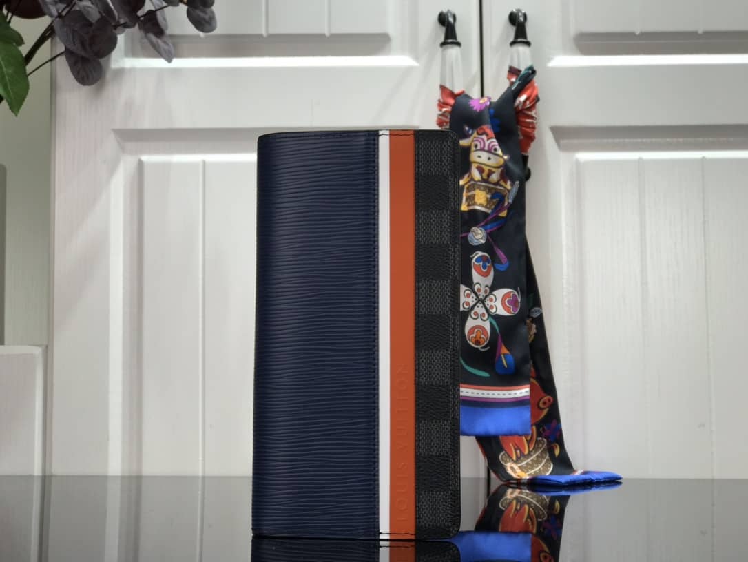 Best Replica Louis Vuitton Wallet Replica Epi Damier Graphite M69539 - Colareps