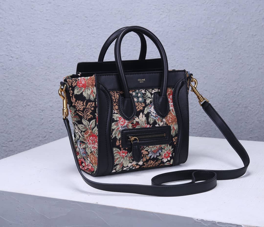 Best Replica Celine Bag Dupe Luggage Nano Shopper Replica Handbag - Colareps