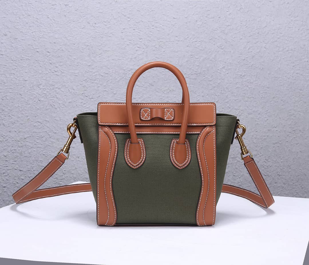 Best Replica Celine Bag Dupe Luggage Nano Shopper Replica Handbag - Colareps