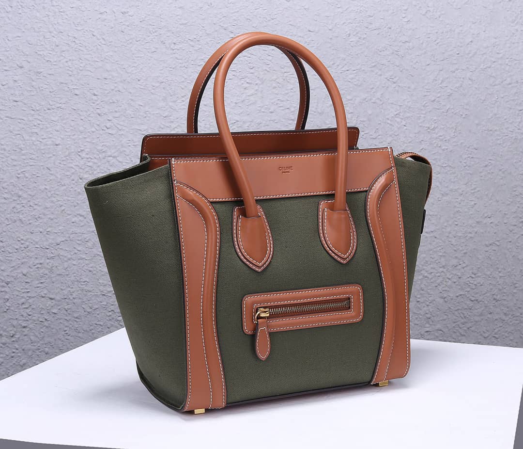 Best Replica Celine Bag Dupe Luggage Nano Shopper Replica Handbag - Colareps