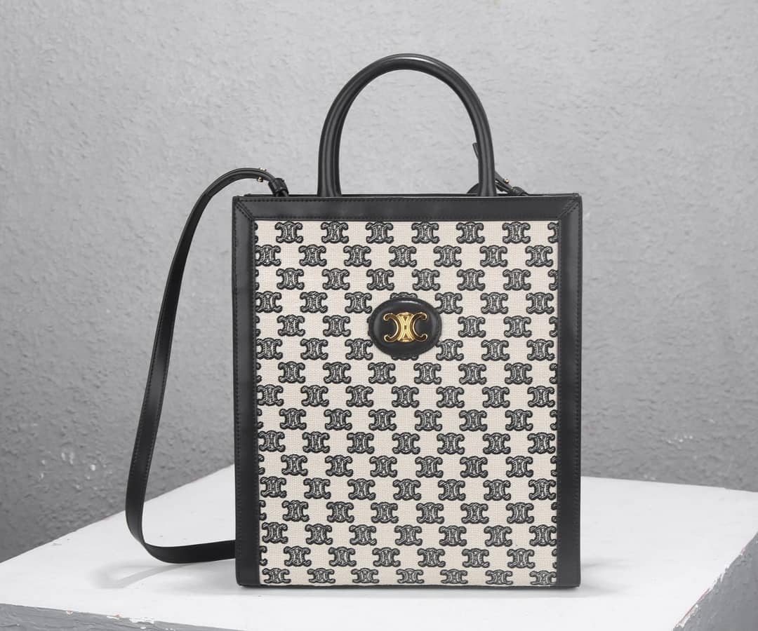 Best Replica Celine Triomphe Canvas Small Cabas Vertical Replica Bag - Colareps