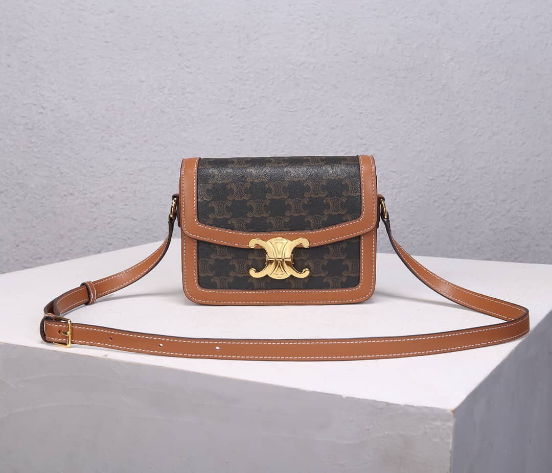 Best Replica Celine Small Besace 16 Cowhide Replica Saddle Bag - Colareps