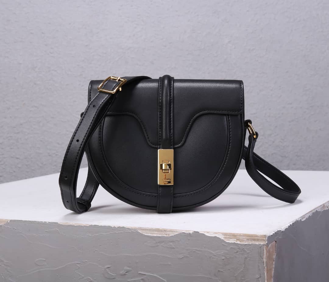 Best Replica Celine Small Besace 16 Cowhide Replica Saddle Bag - Colareps