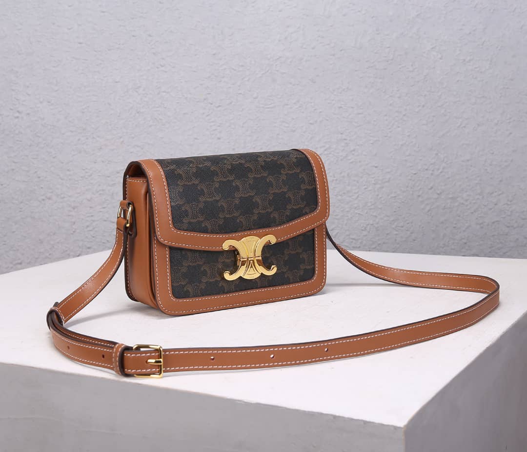 Best Replica Celine Small Besace 16 Cowhide Replica Saddle Bag - Colareps