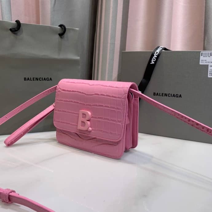 Best Replica Balenciaga Crocodile Embossed Box Replica Shoulder Bag - Colareps