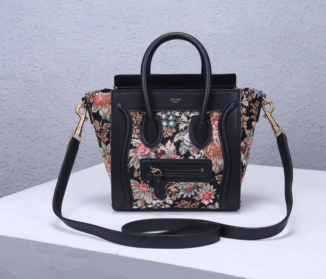 Best Replica Celine Bag Dupe Luggage Nano Shopper Replica Handbag - Colareps