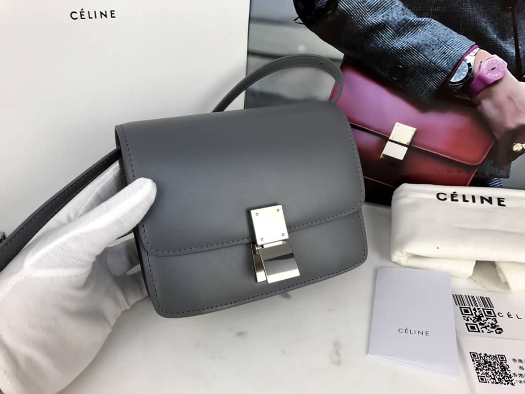 Best Replica Celine Box Bag Dupe Teen Classic Calfskin Box Replica Handbag - Colareps
