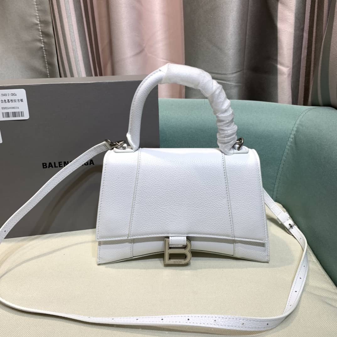 Best Replica Balenciaga Hourglass Leather Top Handle Replica Bag - Colareps