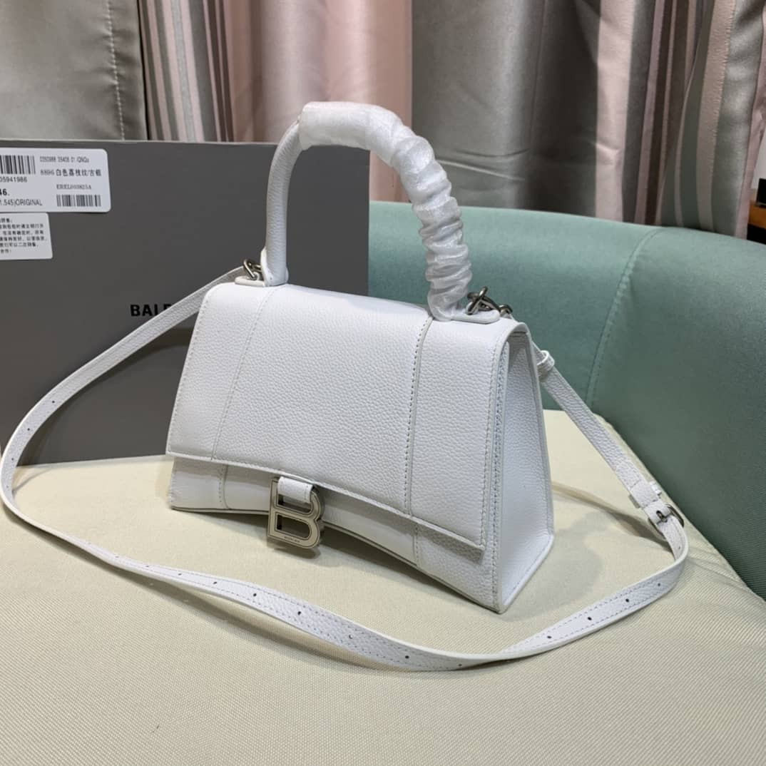 Best Replica Balenciaga Hourglass Leather Top Handle Replica Bag - Colareps