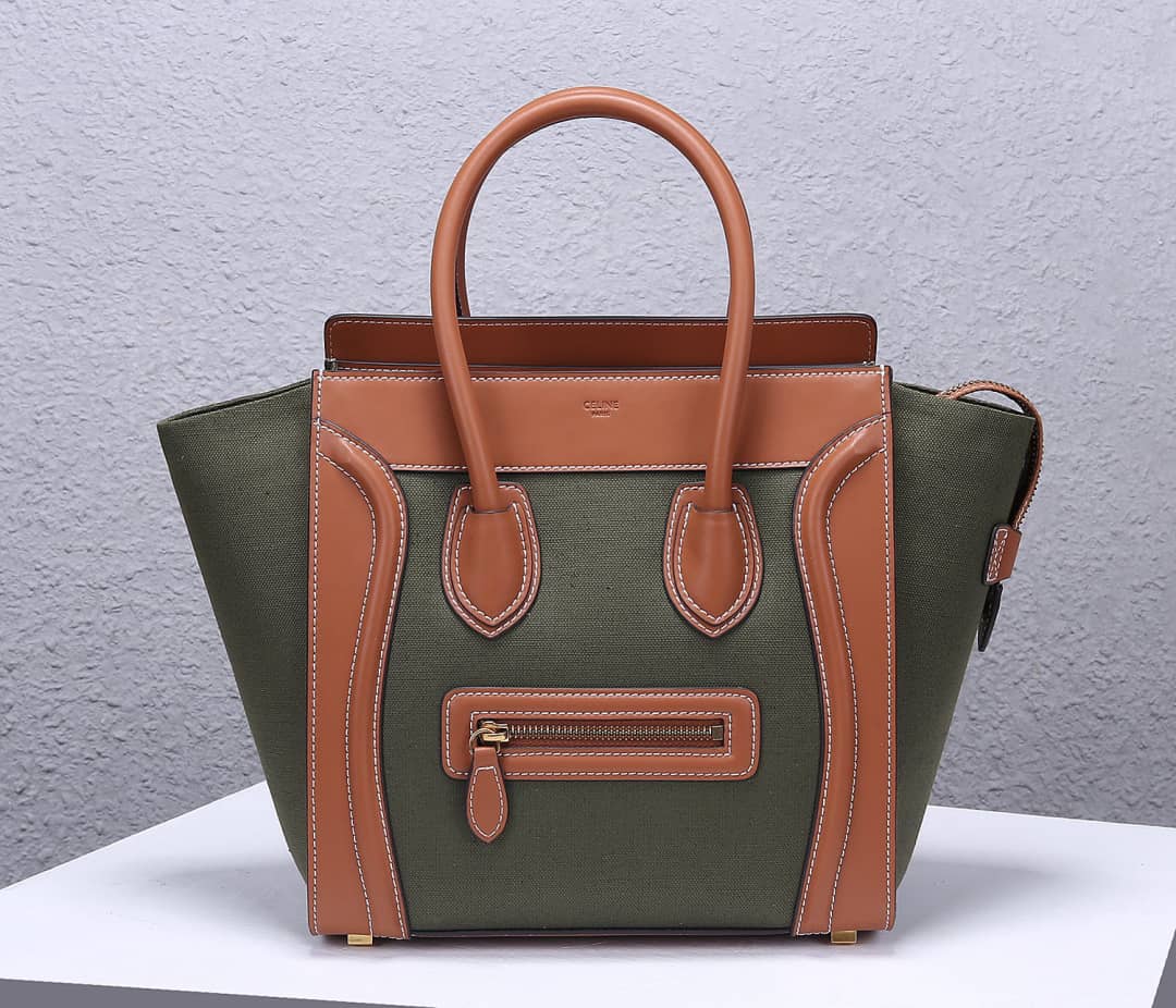 Best Replica Celine Bag Dupe Luggage Nano Shopper Replica Handbag - Colareps