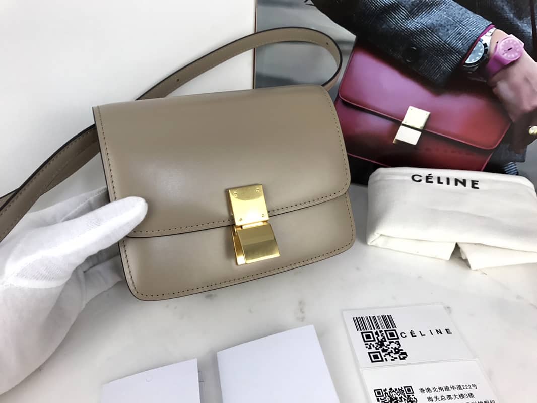 Best Replica Celine Box Bag Dupe Teen Classic Calfskin Box Replica Handbag - Colareps