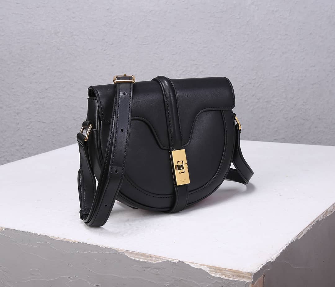 Best Replica Celine Small Besace 16 Cowhide Replica Saddle Bag - Colareps